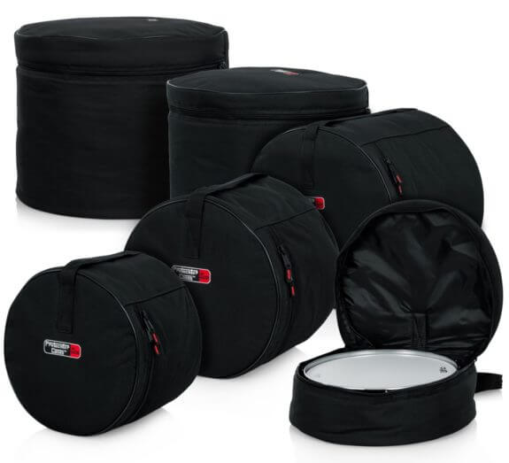 XSPRO DGB-XS7 7 Piece Standard Deluxe Padded Drum Bag Set