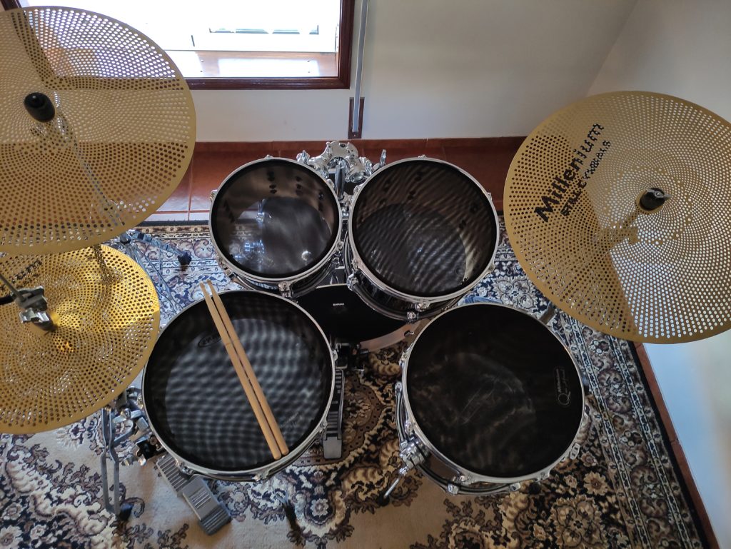 drum set back view